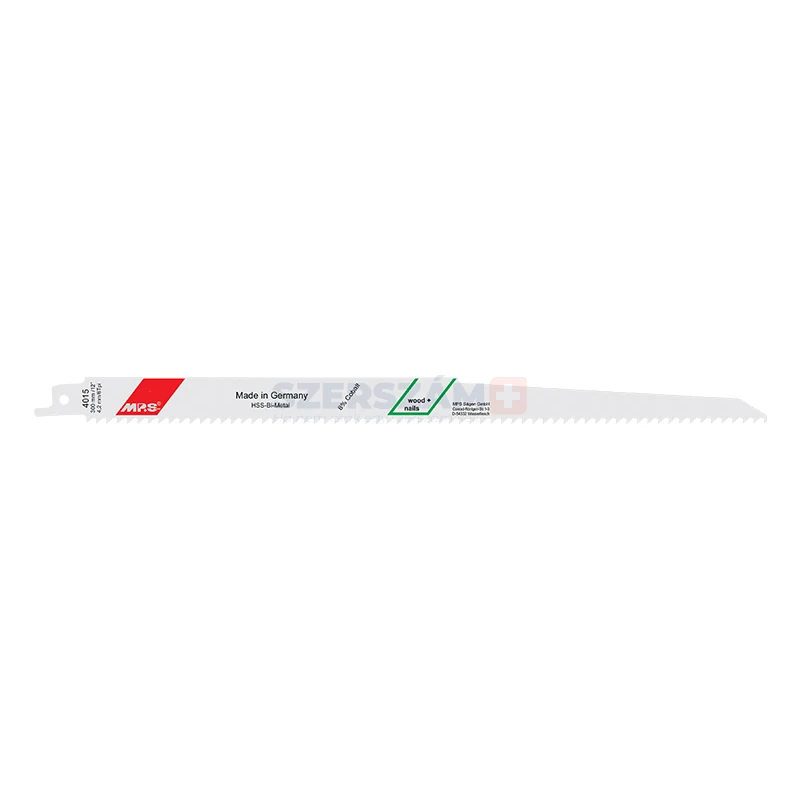 MPS szablyafűrészlap szegelt fára BiM Co8 300x19x1,27/T4,2mm 4015-2db (S1411DF; S1411VF)