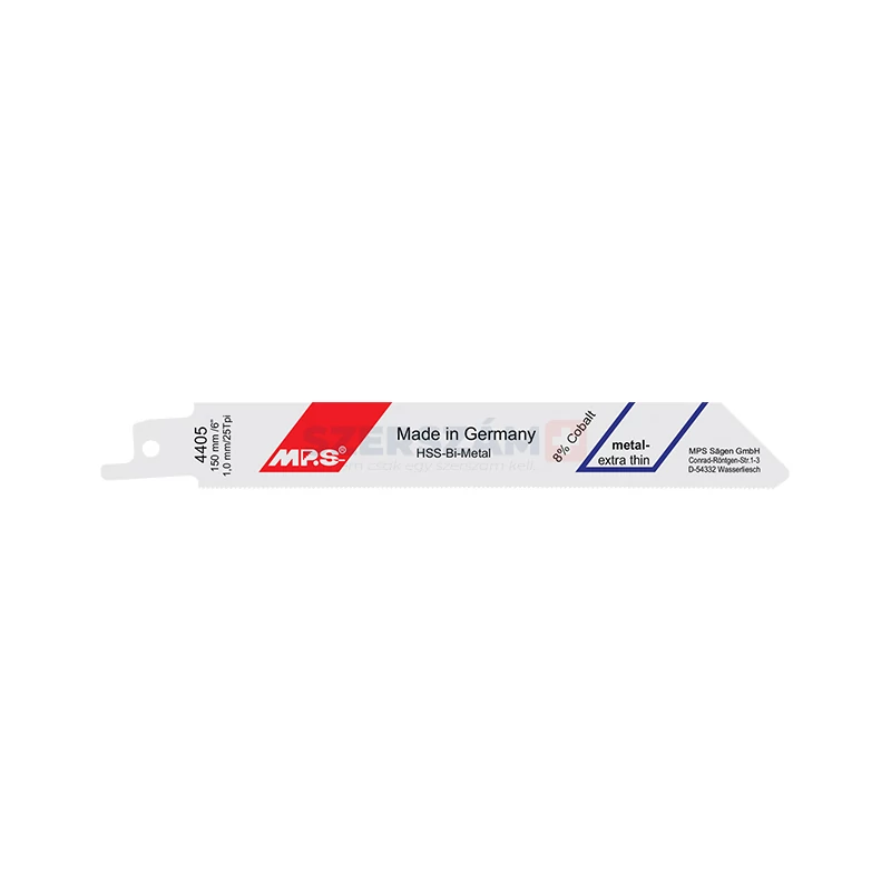 MPS szablyafűrészlap fémre BiM Co8 150x19x0,9/T1,0mm 4405-5db (S922AF)