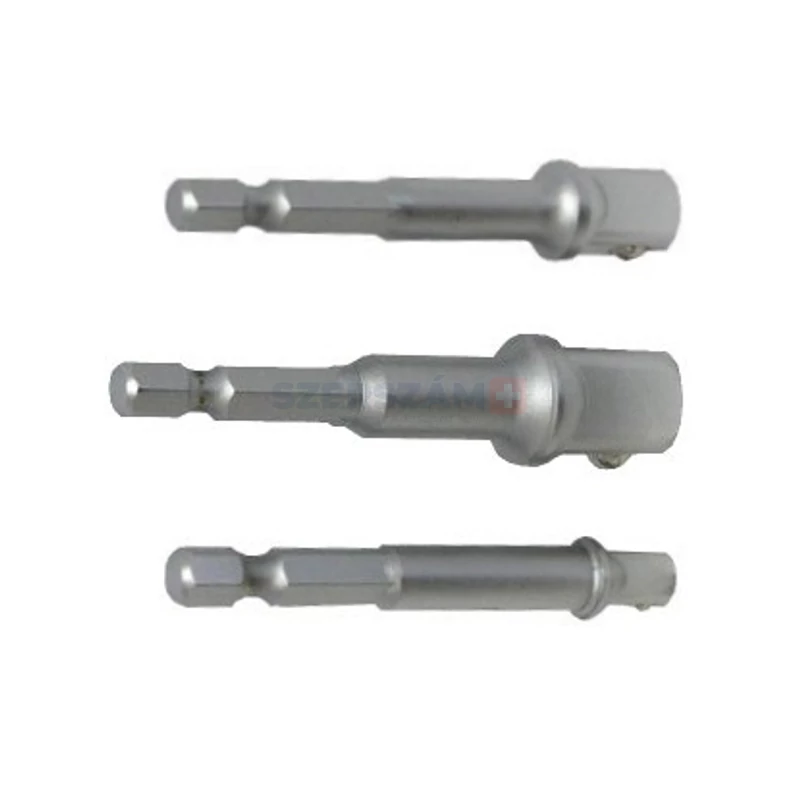 BERGER bit adapter dugókulcshoz készlet 3r. 1/4"+3/8"+1/2" CrV