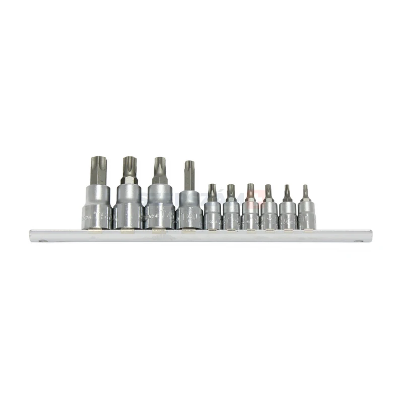 HANS 1/4"+3/8" TORX bit-dugókulcsfej készlet 10r. TX10-TX55 56024-10