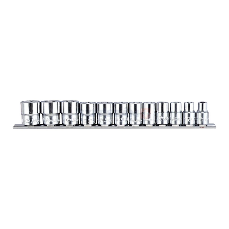HANS 3/8" dugókulcsfej készlet 12r. 8-19mm CrV 3612M