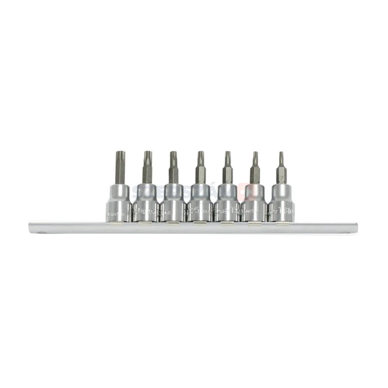 HANS 3/8" PENTA-STAR bit-dugókulcsfej készlet 7r. TS10-TS40 360255-7