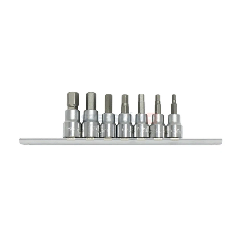 HANS 3/8" imbusz bit-dugókulcsfej készlet 7r. SW4-SW12 36026-7C