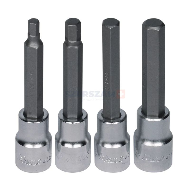 HANS 1/2" imbusz hosszú bit-dugókulcsfej készlet 4r. SW6-SW12 46026-4