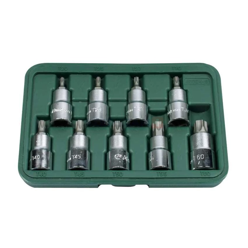 HANS 1/2" TORX bit-dugókulcsfej készlet 9r. T20-T60 46024-9