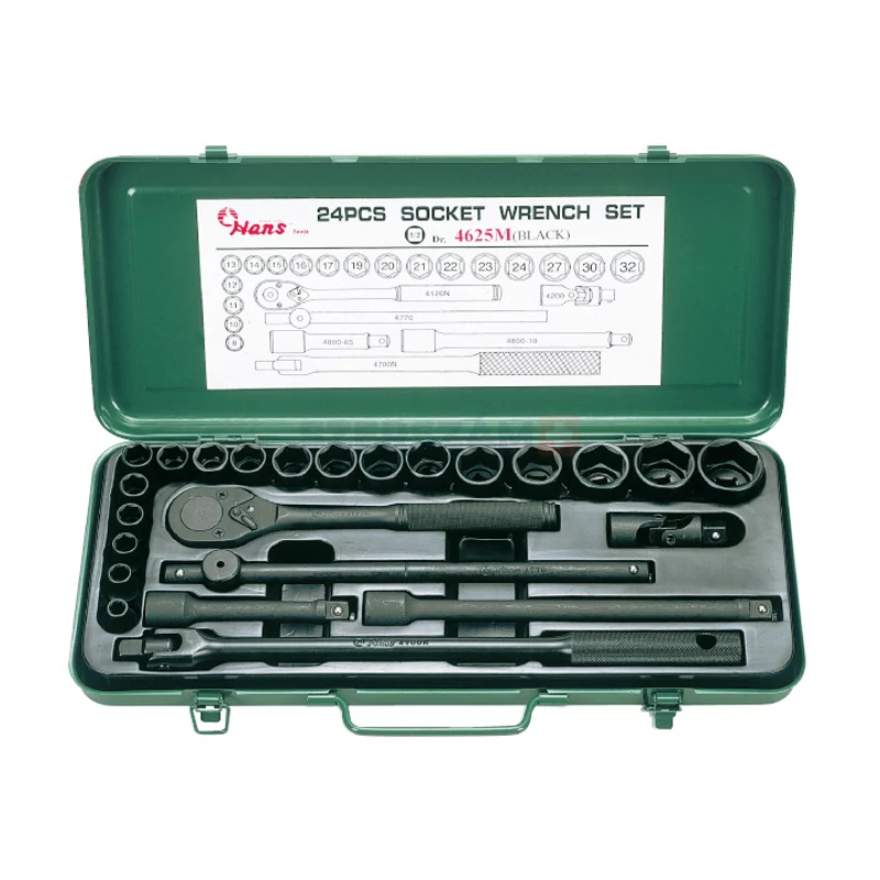 HANS 1/2" dugókulcskészlet 24r. 8-32mm 4625M