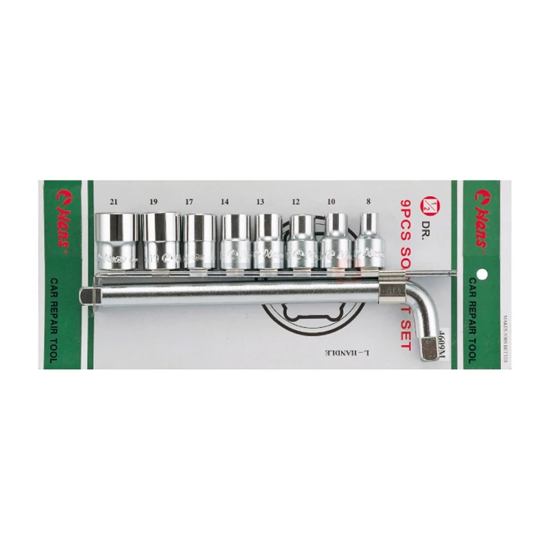 HANS 1/2" dugókulcskészlet 9r. 8-21mm L hajtószár 4609M