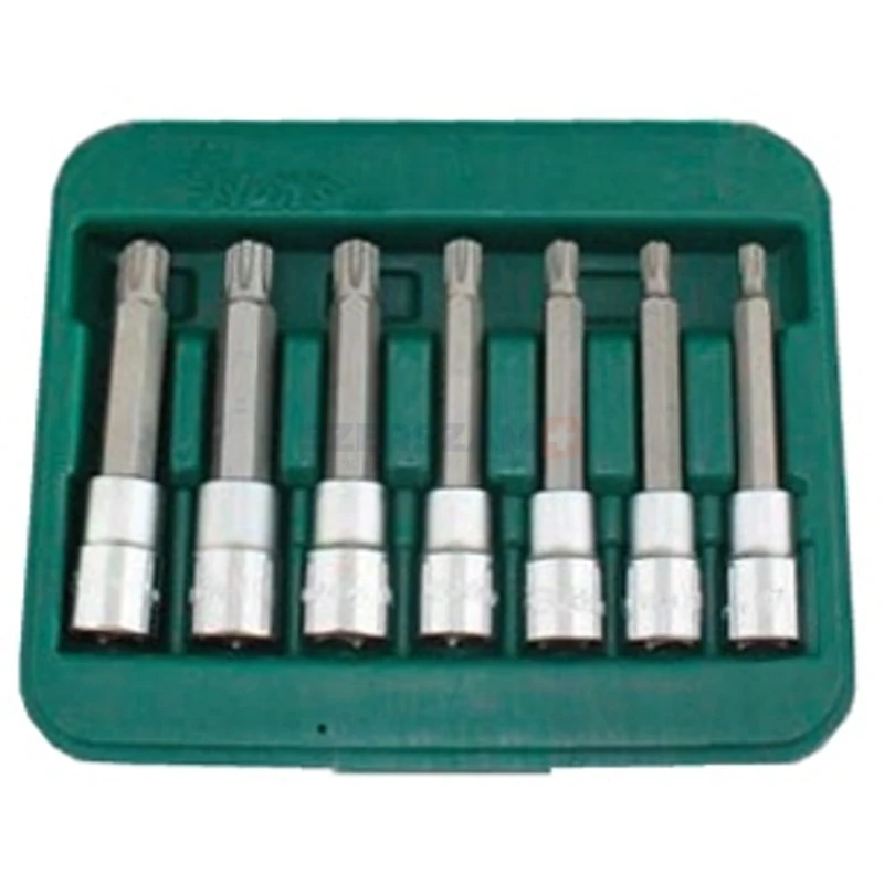 HANS 1/2" RIBE hosszú bit-dugókulcsfej készlet 7r. M7-M14 46029-47