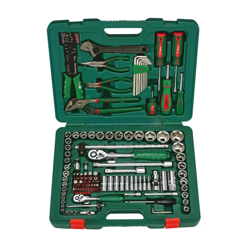 HANS 1/4"+1/2" szerszámkészlet 158r. metrikus + colos TK-158