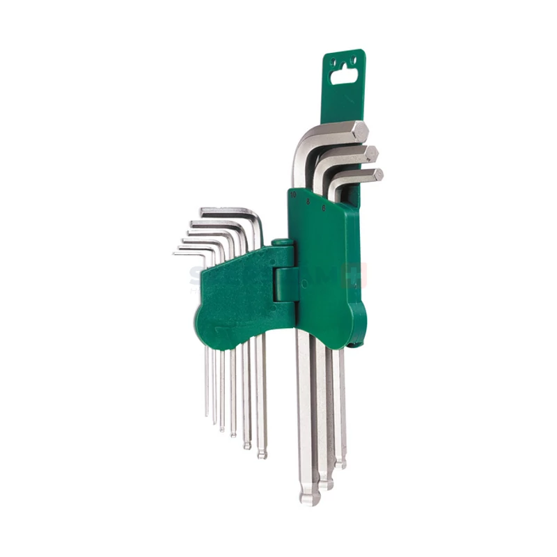 HANS gömbvégű imbuszkulcs készlet hosszú colos 9r. SW1/16"-3/8" 16773-29A