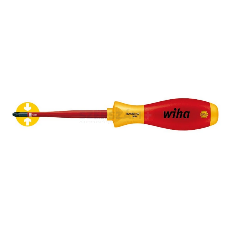 WIHA SoftFinish electric slimFix VDE Xeno csavarhúzó SL/PZ2x100 3281/No.36330