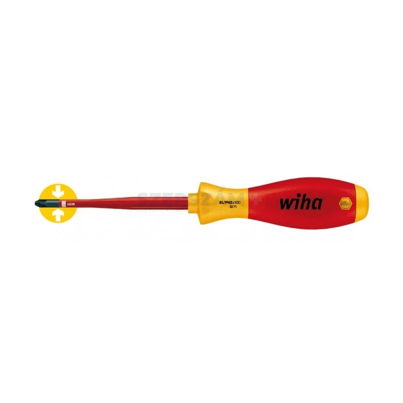 WIHA SoftFinish electric slimFix VDE Xeno csavarhúzó SL/PZ1x80 3281/No.36329