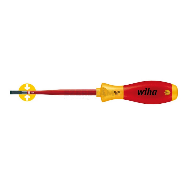 WIHA SoftFinish electric slimFix VDE lapos csavarhúzó SL3,5x100 3201/No.35446