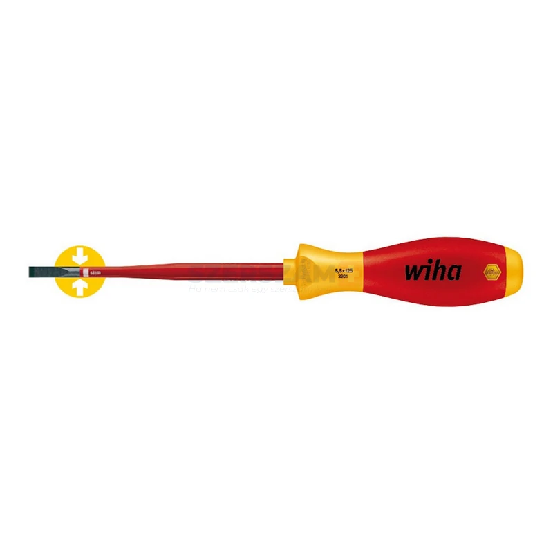WIHA SoftFinish electric slimFix VDE lapos csavarhúzó SL4,5x125 3201/No.35501