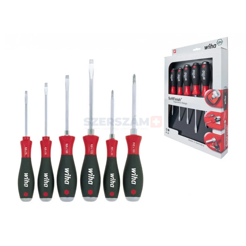 WIHA SoftFinish üthető csavarhúzó készlet 6r. SL+PZ 530ZK6/No.21251