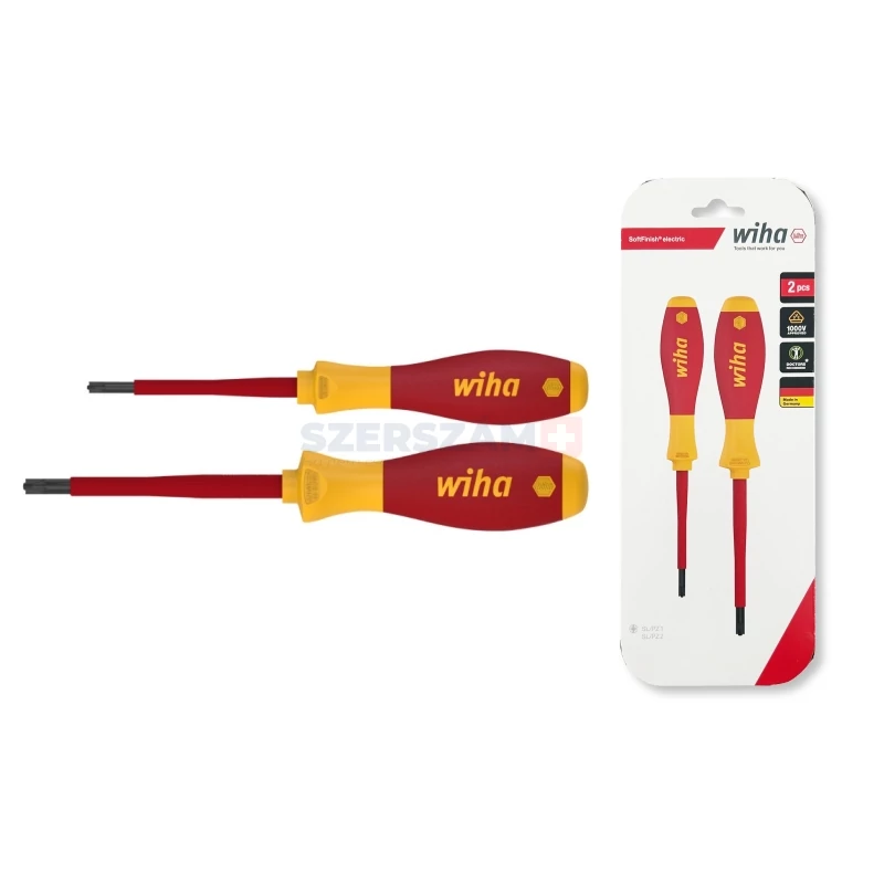 WIHA SoftFinish electric Xeno VDE csavarhúzó készlet 2r. SL/PZ1x80+SL/PZ2x100 SB328S2/No.32282