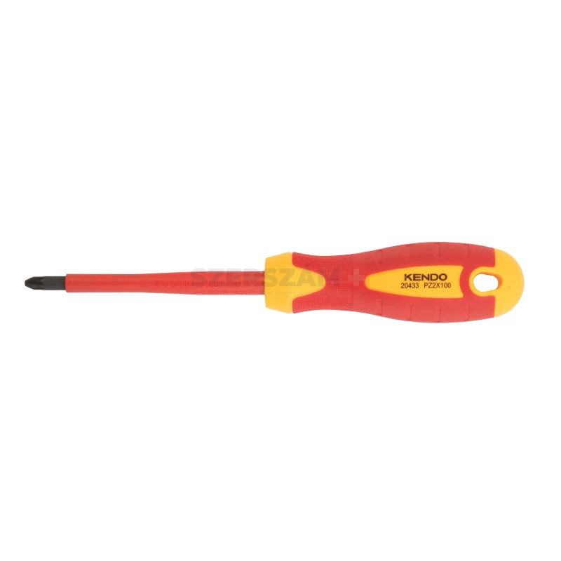 KENDO VDE Pozidriv, szigetelt csavarhúzó PZ1x80mm CrV No.20432