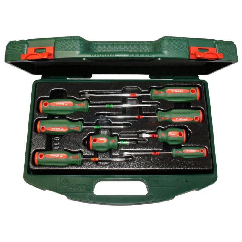HANS csavarhúzó készlet 8r. CrV TTK-10 kofferben