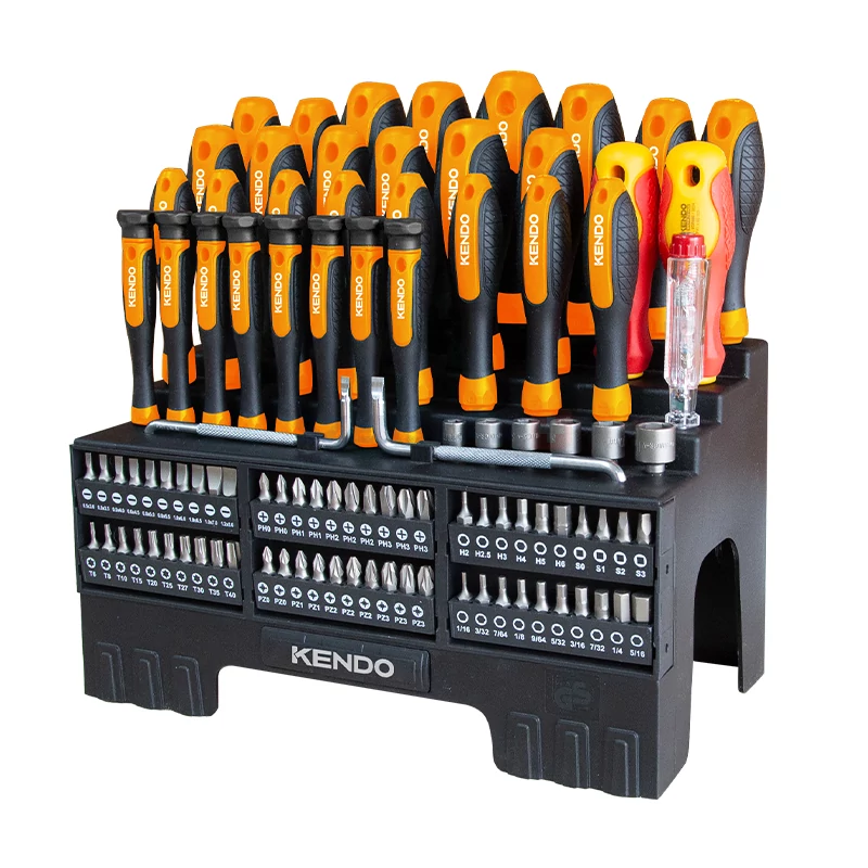 KENDO csavarhúzó és bitkészlet 101r. No.21118