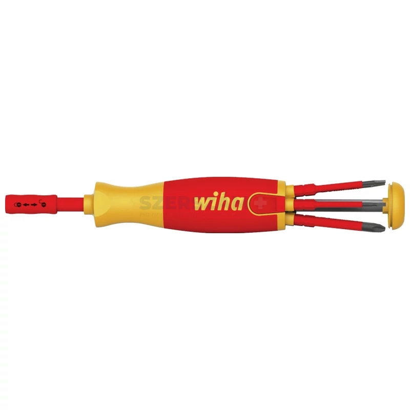 WIHA LiftUp electric VDE csavarhúzó és bittartó készlet 6r. SL+PH+SL/PZ 283109021/No.38611