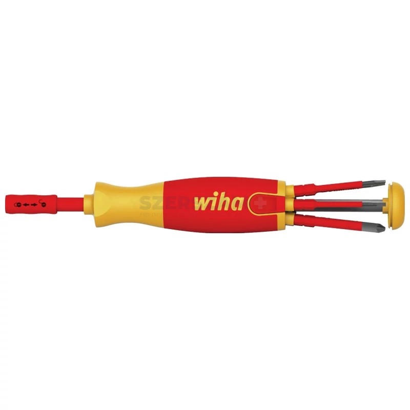 WIHA LiftUp electric VDE csavarhúzó és bittartó készlet 6r. SL+PZ+SL/PZ SB283109023/No.41235