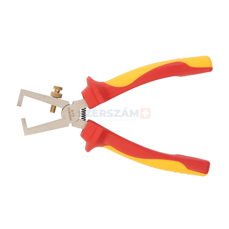 KENDO VDE szigetelt kábelcsupaszító fogó 160mm CrV No.11081