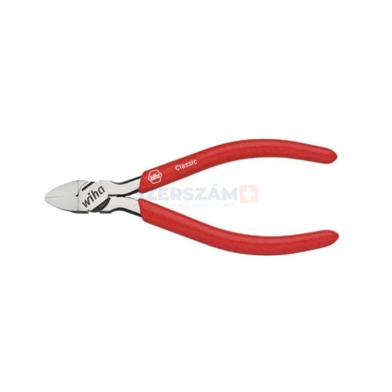 WIHA Classic oldalcsípő fogó műanyagra 15° 125 fazetta nélküli Z15001/No.37402