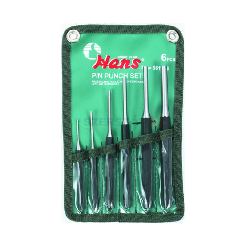 HANS csapszegkiütő készlet 6r. d2,0-8,0mm CrMo 56110-6