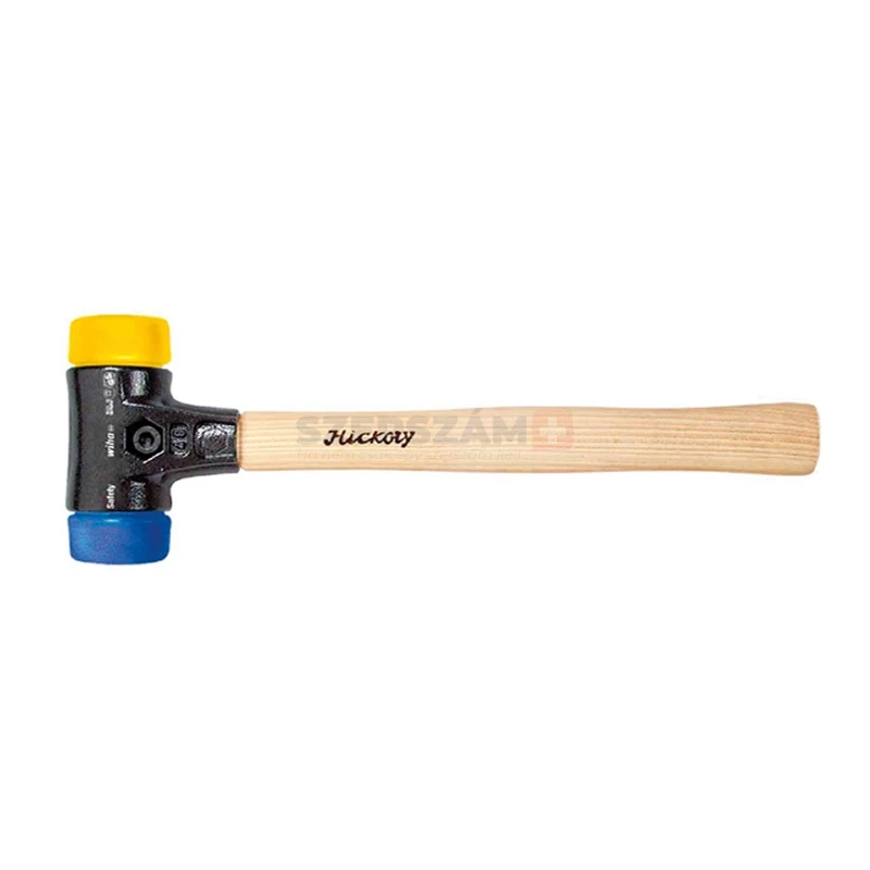 WIHA cserélhető műanyag/műanyag fejes kalapács kék/sárga 620g d40 832-15/No.26654