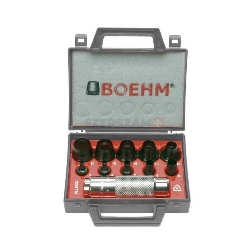 BOEHM tömítéskivágó készlet 10+1r. 3-20mm JLB320CM