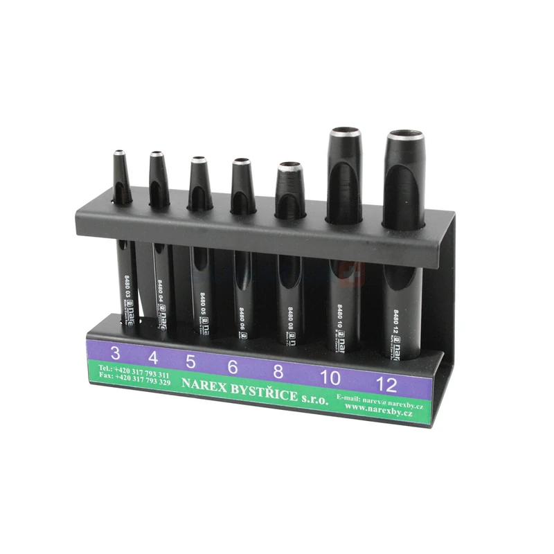 NAREX bőrlyukasztó hengeres készlet 7r. 3-12mm 854800