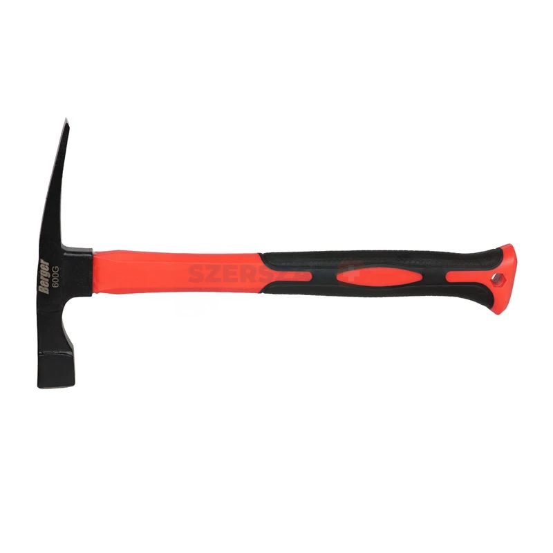 BERGER kőműves kalapács Rajnai típusú 600g üvegszálas ERGO