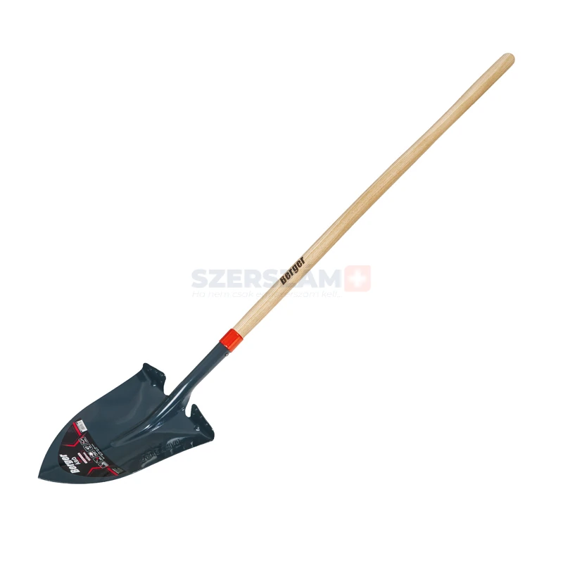 BERGER hegyes ásólapát keményfa nyéllel, 2,28kg 1500mm