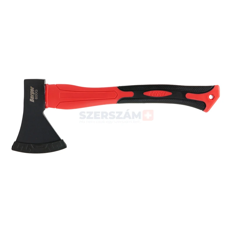 BERGER háztartási balta, üvegszálas gumírozott nyéllel 600g 350mm
