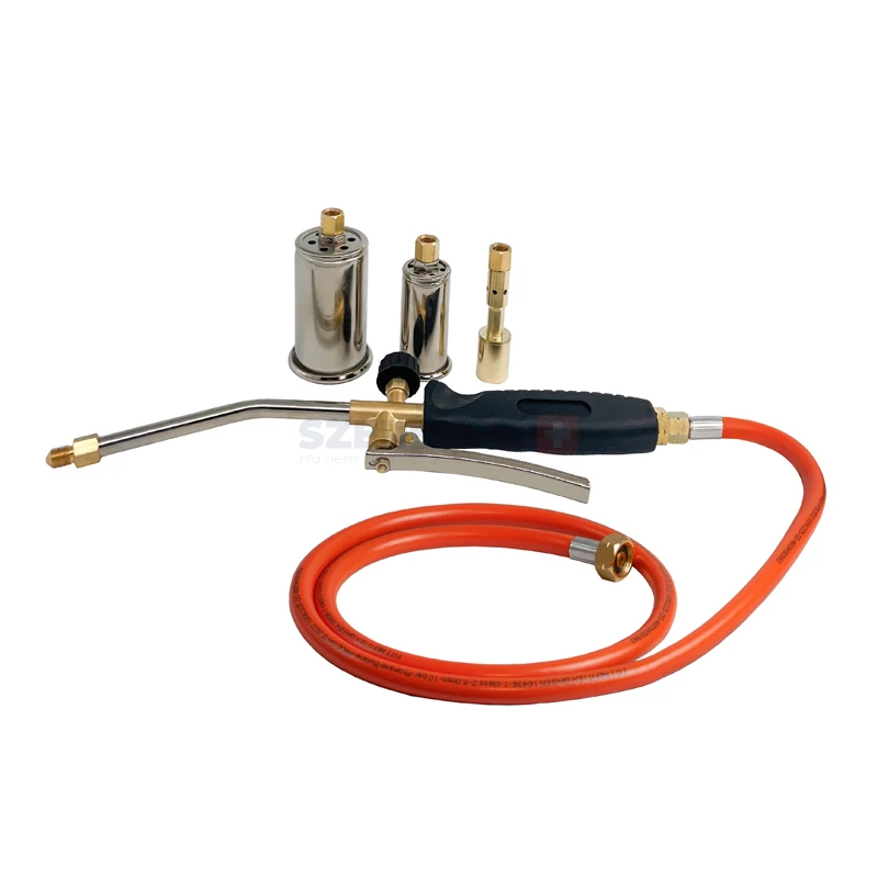 BERGER gázforrasztó készlet markolattal + 3 égőfej + PB tömlő ZTP1335