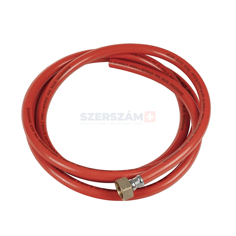 PB gáztömlő hollanderrel d9x13mm 2,5m
