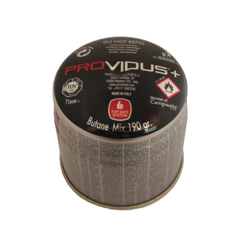 PROVIDUS Top Safe kemping gázpalack 190g CG190TS