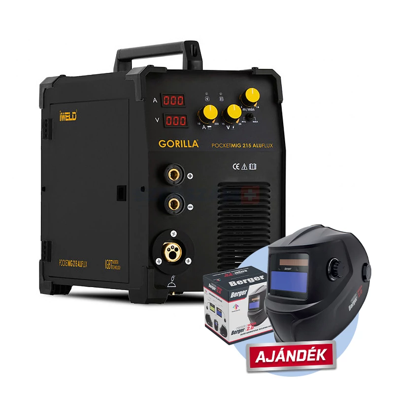 IWELD Gorilla Pocketmig 215 XL hegesztő inverter 80POCMIG215