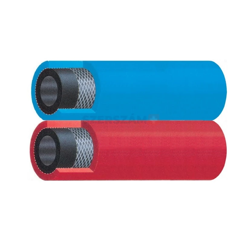 Autogén ikertömlő, oxigén+acetilén d(6/13)+d(8/15)mm