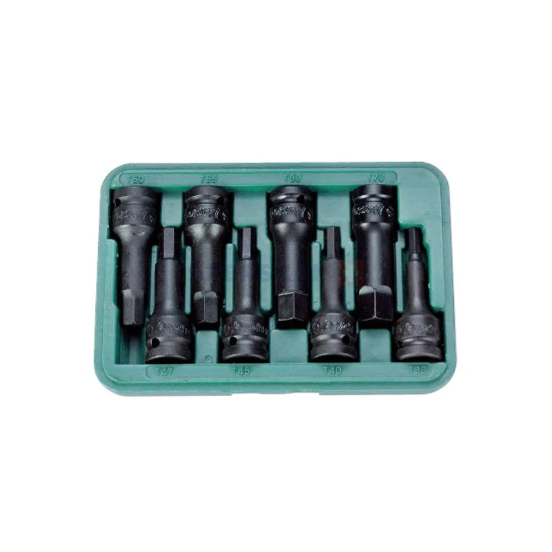 HANS 1/2" gépi imbusz dugókulcsfej készlet 8r. SW6-SW19 CrMo 846016-8M