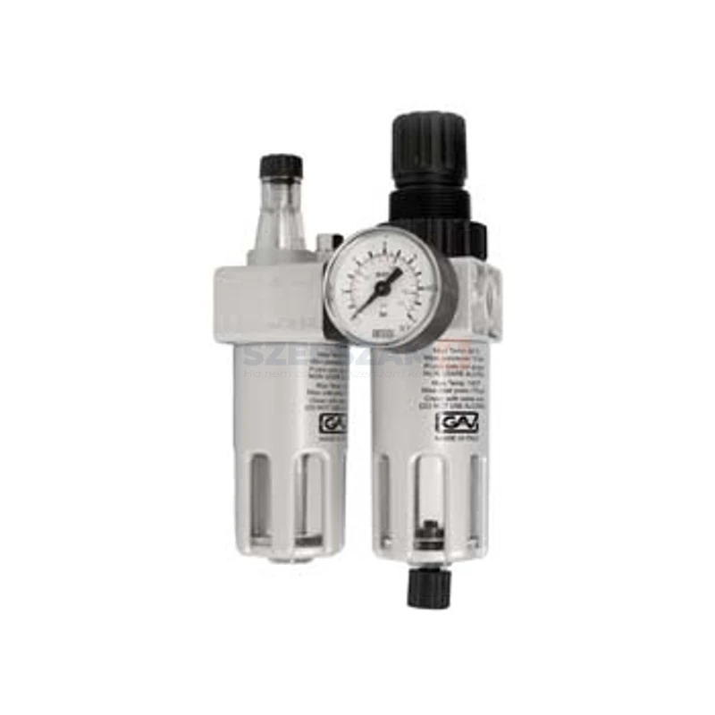 GAV levegőelőkészítő komplett egység 1/4" FRL-180 Vízleválasztó-olajzó