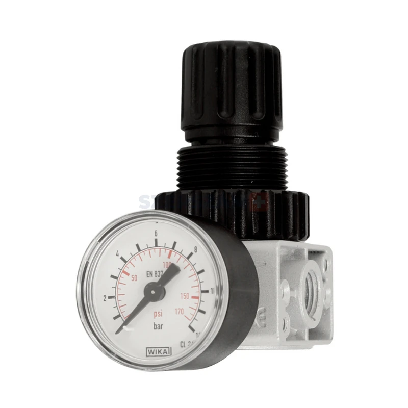 GAV nyomásszabályzó nyomásmérővel 1/4" R-180