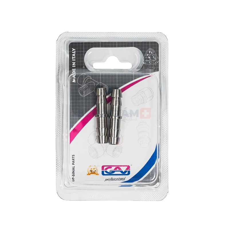 GAV tömlővéges közdarab toldó d8-8mm 46C/2 bliszter (2db)