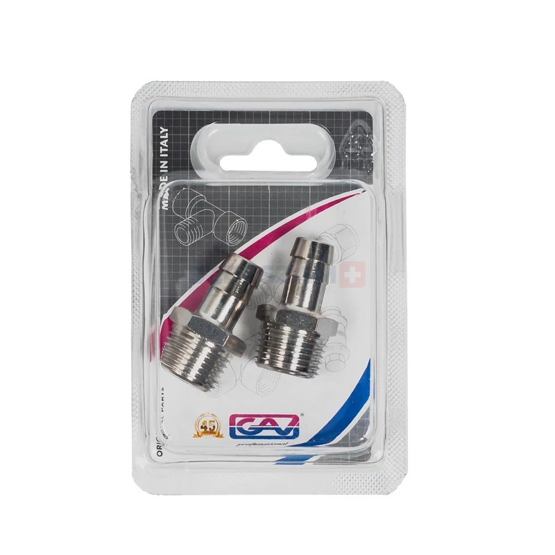 GAV tömlővéges csatlakozó, külső menetes d12mm-1/2˝ 1233/16 bliszter (2db)