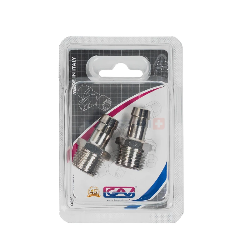 GAV tömlővéges csatlakozó, külső menetes d12mm-1/2˝ 1233/16 bliszter (2db)