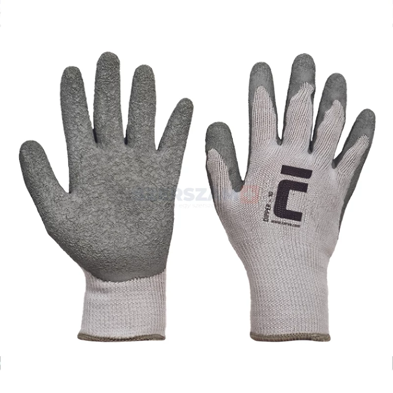 DIPPER nylon latex mártott munkavédelmi kesztyű szürke 10-es No.0108001599100