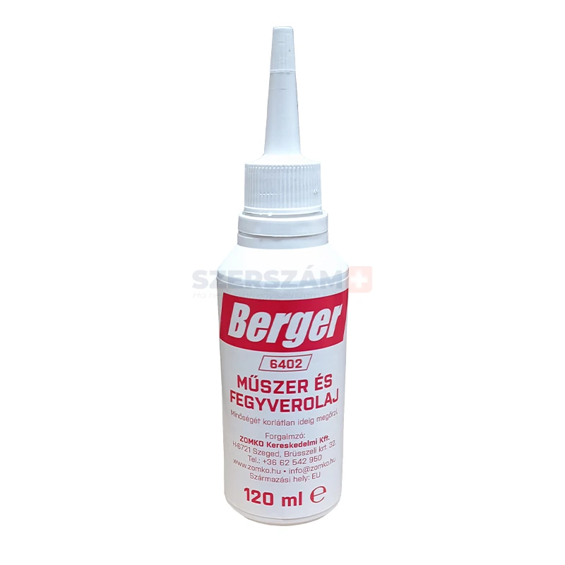 BERGER Műszerolaj és fegyverolaj 120ml No.6402 [jöv]