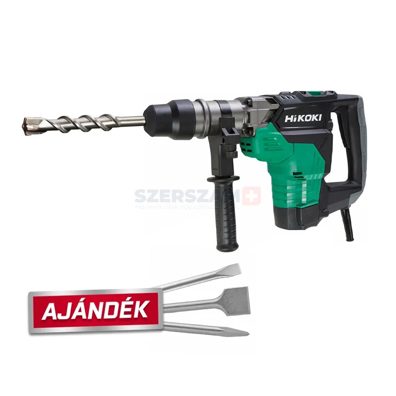 HIKOKI DH40MC SDS-Max fúró-vésőkalapács 1100W 10,5J +Ajándék SDS-Max vésőkészlet