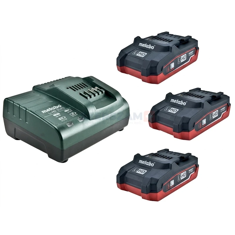 METABO Basic-Set akku: 3x3,1Ah LiHD + töltő ASC30-36 685076000