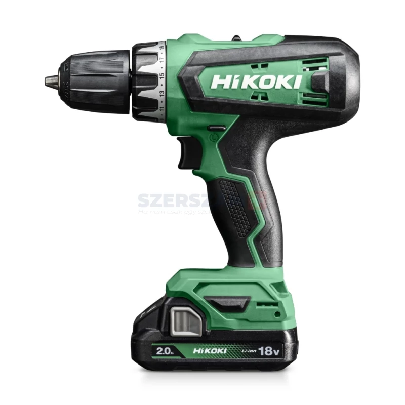 HIKOKI DS18DF akkus fúró-csavarozó + koffer 2x2,0Ah+töltő 53NM